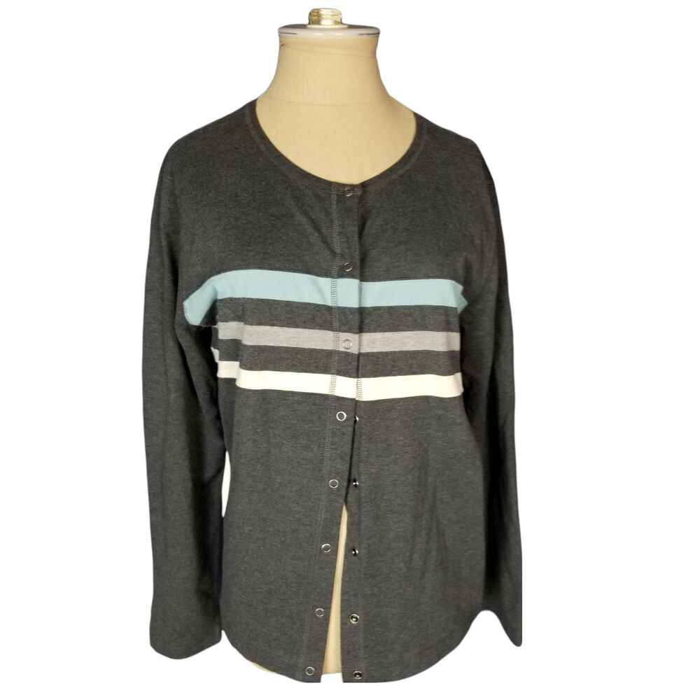 Emma James sport 100% Cotton Cardigan. Size Large